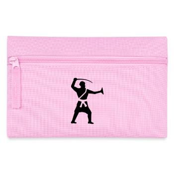 gatka schwerttanz indische kampfkunst - Federtasche - Rosa - Vorne