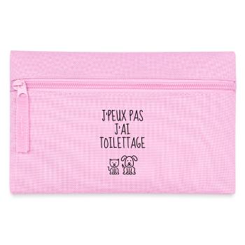 toilettage / toiletteur / Travail / Métier - Trousse - rose - Devant