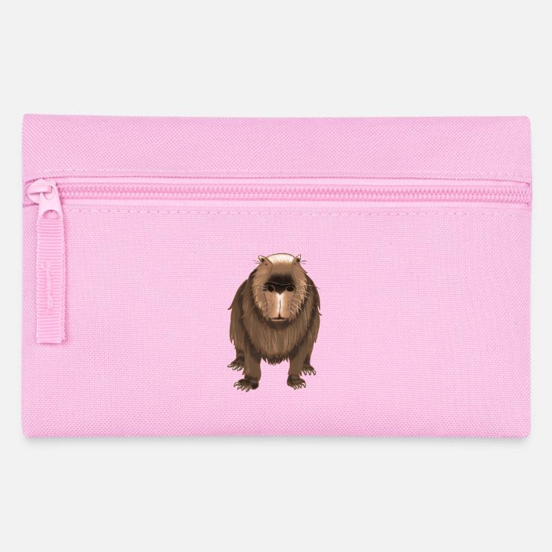 Funny capybara - Pencil Case - pink