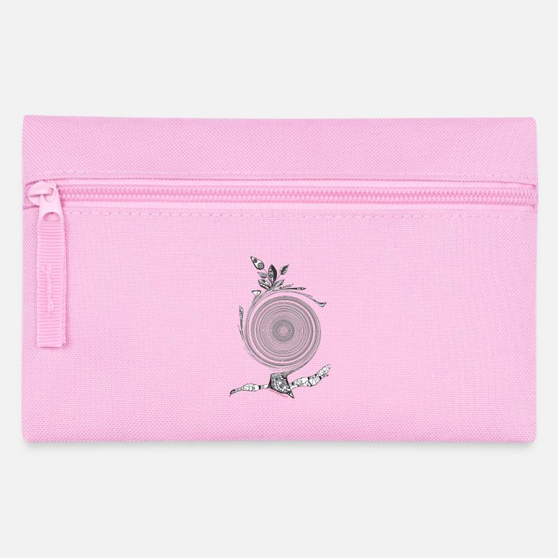 Kraft aus der Mitte - Federtasche - Rosa