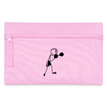 Boxfigur Strichmännchen - Federtasche - Rosa - Vorne