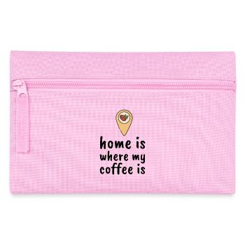Home Is Where My Coffee Is - Federtasche - Rosa - Vorne