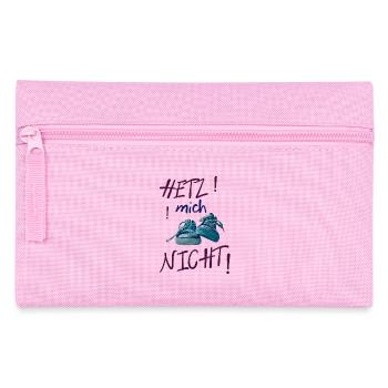 Bunte Sneaker-Statement nicht hetzen - Federtasche - Rosa - Vorne