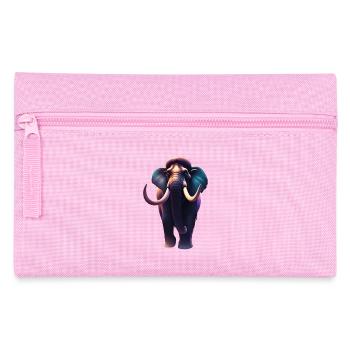 Großes gruseliges Mammut - Federtasche - Rosa - Vorne