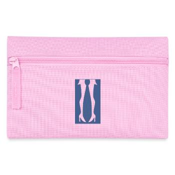 Beine mit hohen Absätzen oder einer Krawatte in dieser lustigen Optik - Federtasche - Rosa - Vorne