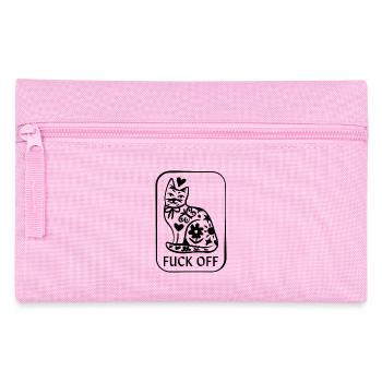 Cute Cat Fuck Off - Federtasche - Rosa - Vorne