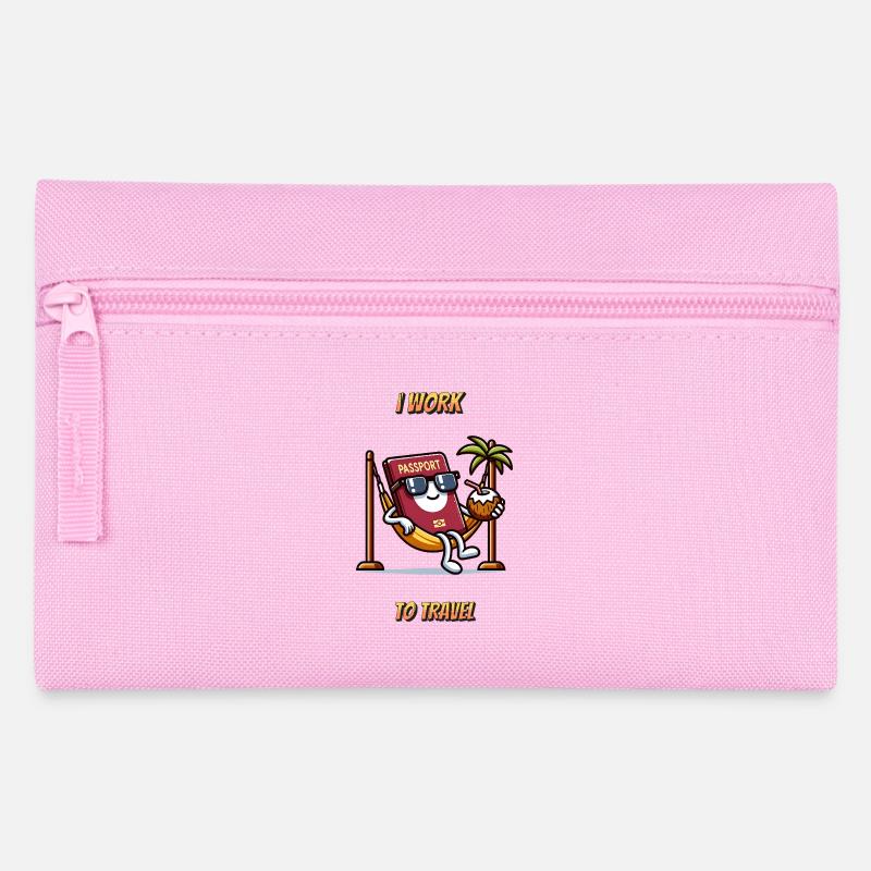 Reisende Reisepass - Federtasche - Rosa