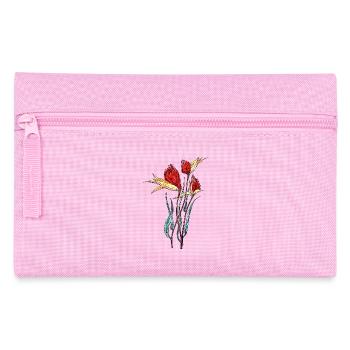 Blumen - Federtasche - Rosa - Vorne