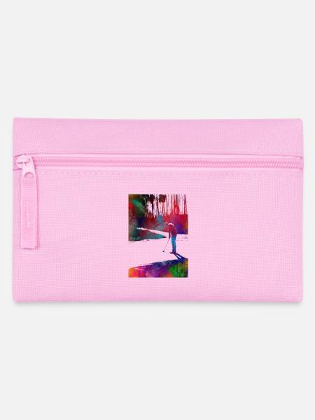 Golfspieler #golf - Federtasche - Rosa