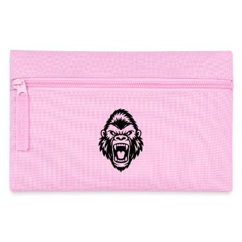 Gorilla Kopf Symbol - Federtasche - Rosa - Vorne