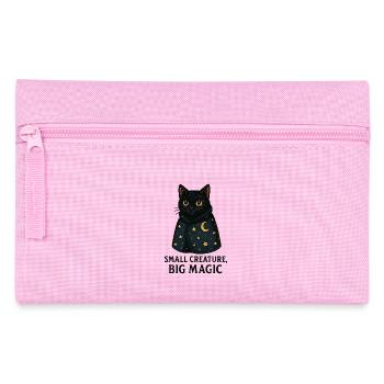 Mondnacht Katze Sternencape - Federtasche - Rosa - Vorne