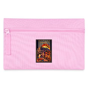 Japan Art Illustration – Mount Fuji, Torii, Sakura - Pencil Case - pink - Front