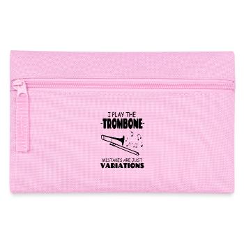 Je joue du trombone, les erreurs ne sont que des variations - Trousse - rose - Devant