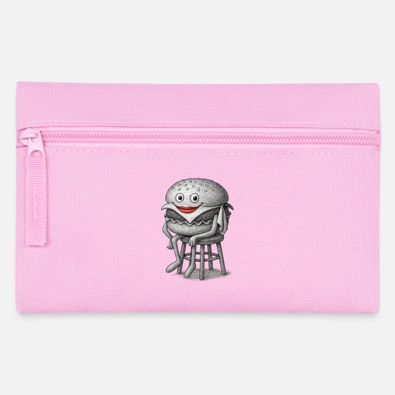 Hamburger fantaisiste - Trousse - rose