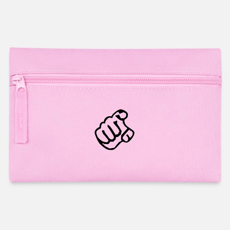 Hand - Federtasche - Rosa