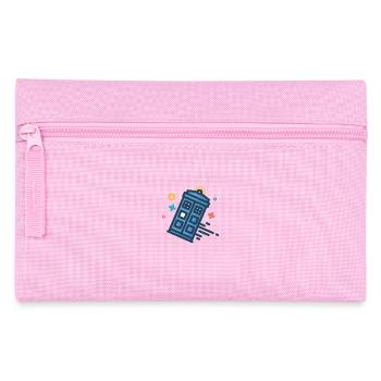 Tardis Doctor Who - Trousse - rose - Devant