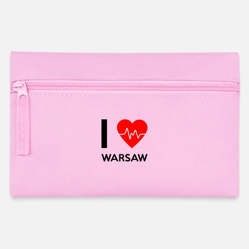 J'aime Varsovie - J'adore Varsovie - Trousse - rose