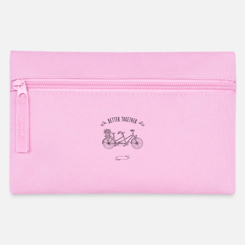 Better Together / Tandem / personalisiert - Federtasche - Rosa