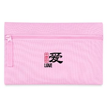 Chinese Words: Love - Pencil Case - pink - Front
