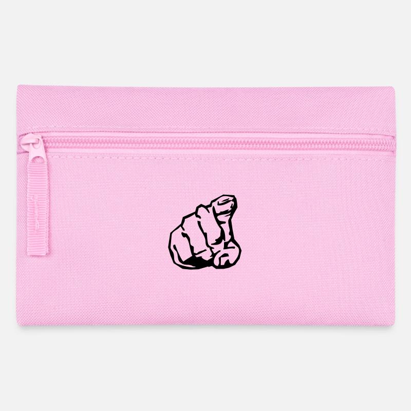 pointing_finger - Federtasche - Rosa