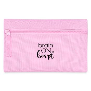 brain on board - Federtasche - Rosa - Vorne
