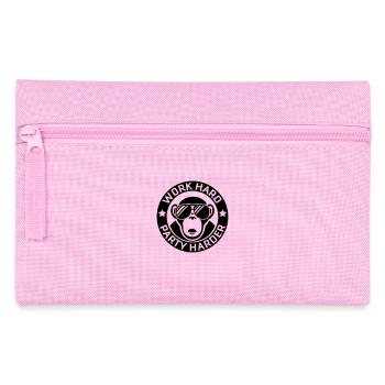 work_hard_party_harder_f1 - Federtasche - Rosa - Vorne