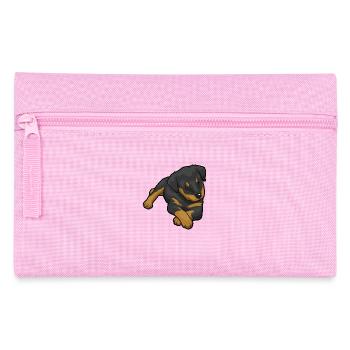 Rottweiler Dog - Pencil Case - pink - Front
