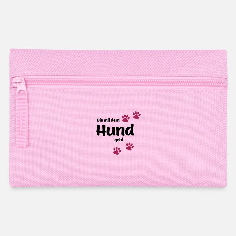 Die Mit Dem Hund Geht - Edition Colored Paw - Federtasche - Rosa