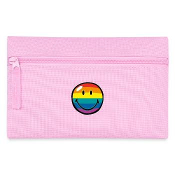 Smiley Rainbow Stripes - Federtasche - Rosa - Vorne