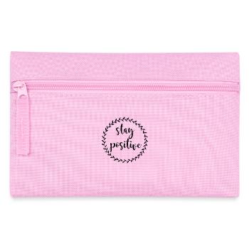 Stay Positive - Pencil Case - pink - Front
