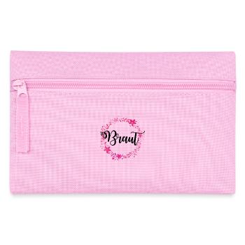 braut kranz - Federtasche - Rosa - Vorne