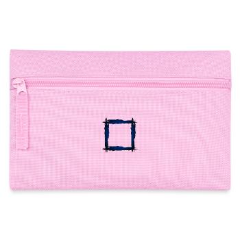 Quadrat Rahmen - Federtasche - Rosa - Vorne