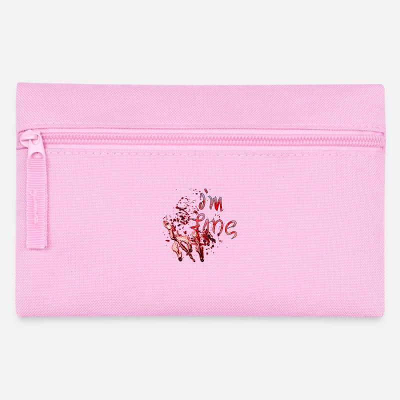 Halloween scary witch horror ghost monster blood - Pencil Case - pink