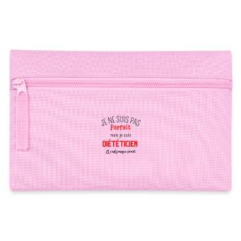 I'm not perfect but I'm a dietician - Pencil Case - pink - Front