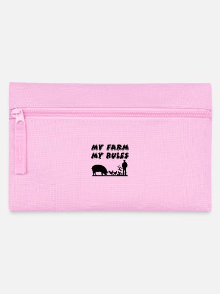 Bauernhof - Federtasche - Rosa
