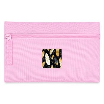 Plumes Bohème - Trousse - rose - Devant