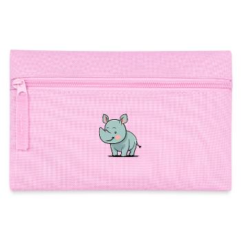 Nashorn - Federtasche - Rosa - Vorne