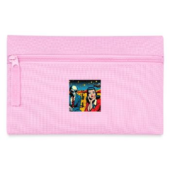 « On rentre à la maison ! » - Trousse - rose - Devant