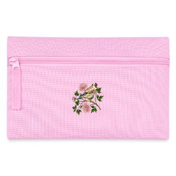 Bunter Vogel - Federtasche - Rosa - Vorne
