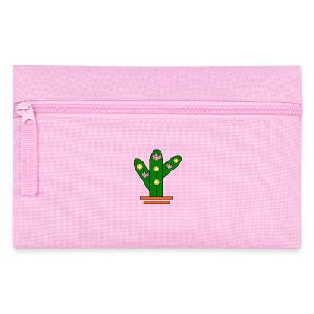 Glowing cactus - Federtasche - Rosa - Vorne