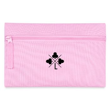 Glücksklee-Buchstabe - Federtasche - Rosa - Vorne