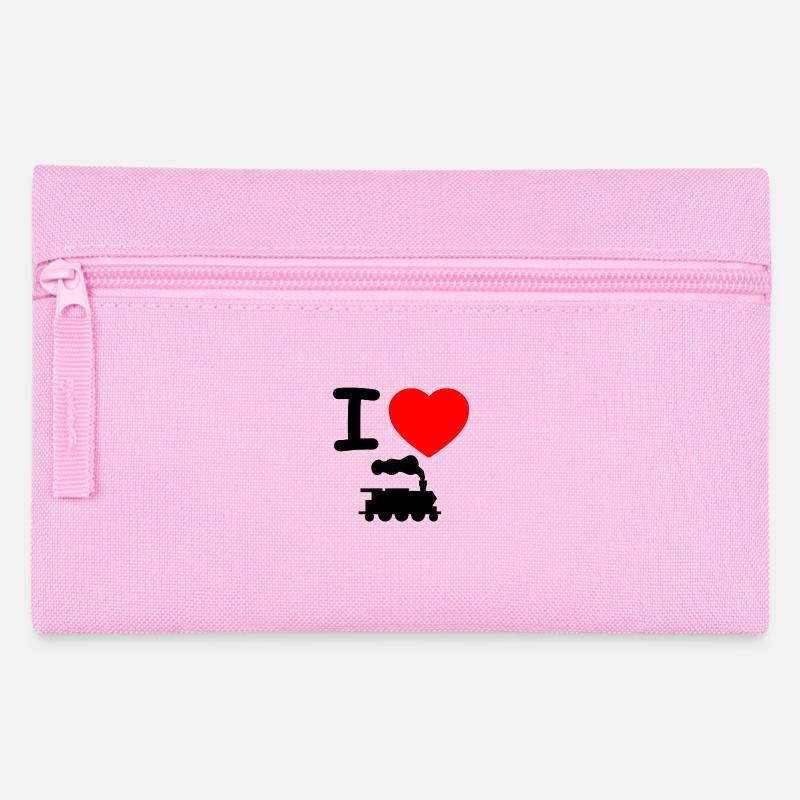 Dampflok - Federtasche - Rosa