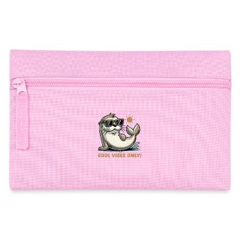 Seal Sunglasses Comic - Pencil Case - pink - Front