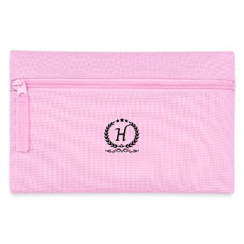 Buchstabe h Krone - Federtasche - Rosa - Vorne