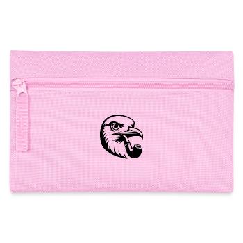 Nordic Seagull Art with Whistle in Cartoon Style - Pencil Case - pink - Front