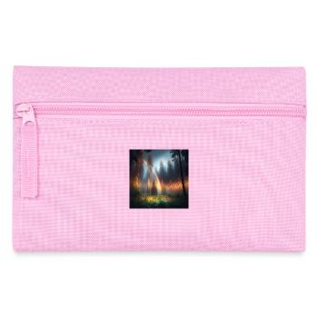 Regenbogen Wald - Federtasche - Rosa - Vorne