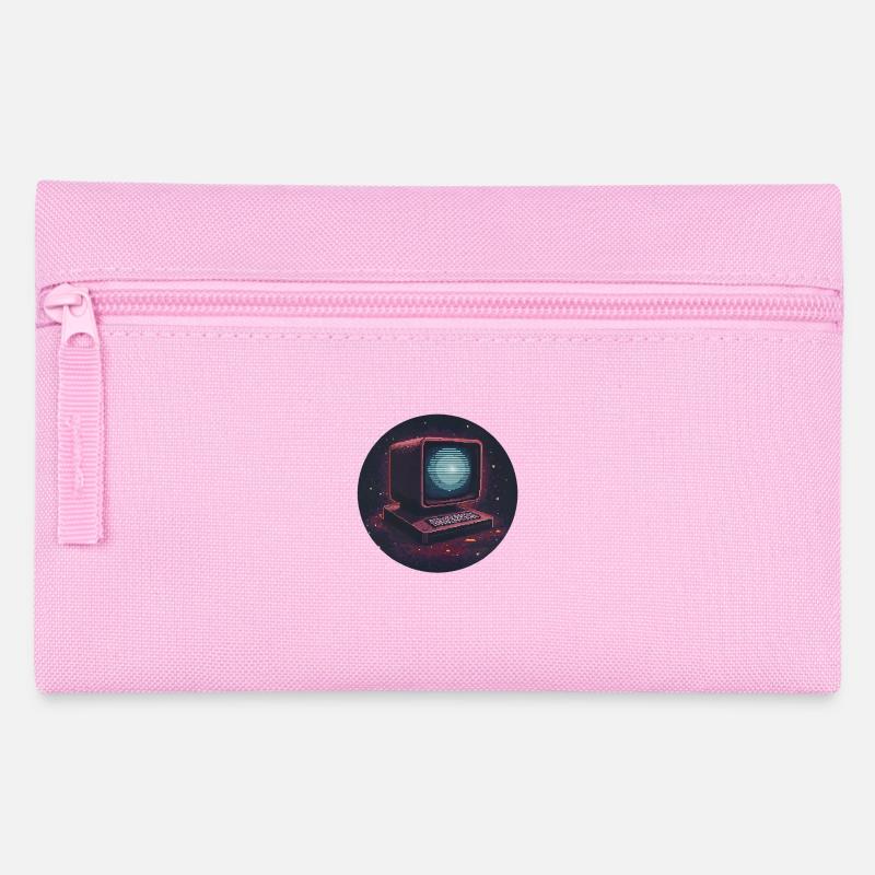 Pixel computer - Pencil Case - pink