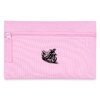 Matsch Offroad Enduro Abenteuer Zeichnung - Federtasche - Rosa - Vorne