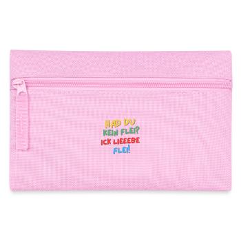 Hat du kein Flei? Ick lieeebe Flei! - Federtasche - Rosa - Vorne