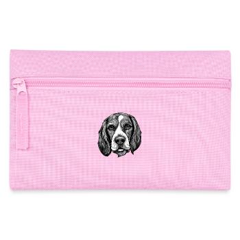 Portrait de chien beagle - Trousse - rose - Devant